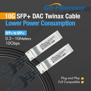 10Gb SFP DAC 케이블 0.2m,0.5m,1m,2m,3m SFP+ - SFP+ 패시브 다이렉트 어태치 구리 트윈액스 케이블 (Mikrotik/Dell/Ubiquiti 스위치용)