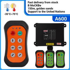 A600 6 버튼 단일 속도 산업용 무선 라디오 크레인 원격 제어 스위치 윈치 호이스트 트랙 크레인 리프트 제어