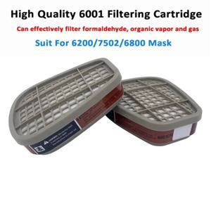 6001 6002 카트리지 5N11 면 필터 세트 3M 6200 7502 6800 호흡기 먼지 가스 화학 페인팅 스프레이용