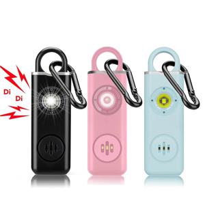 WSDCAM 호신술 경보 130dB 여아 및 여성용 색마 방지 알람 이동식 비명 소리 공포 알람 비상 경보 열쇠고리