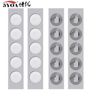 5YOA 100개/묶음 NFC 라벨 태그 스티커 13.56MHz ISO14443A 213 스티커 범용 라벨 Ntag213 RFID 모든 NFC 지원 휴대폰용