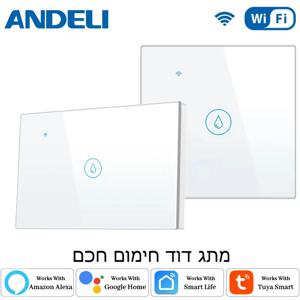 ANDELI 투야 EU US 이스라엘 WiFi 스마트 온수기 보일러 스위치 4400W 에어컨 스위치 Alexa, Alice, Google Home과 호환