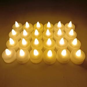 Flameless LED 촛불 크리 에이 티브 소원 Led 차 빛 따뜻한 흰색 Flameless 촛불 할로윈 크리스마스 장식 촛불 빛