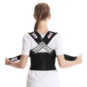자세 교정 등받이 조절 가능한 등 지지 스트랩 척추 변형 및 구부정한 자세 방지 남녀 공용