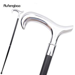 흰색 T 모양 패션 신사 워킹 스틱 장식 스틱, 코스프레 빈티지 파티, 유행 워킹 지팡이 크로셔 93cm