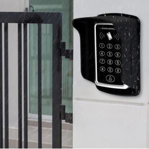 5YOA 야외 RFID 키패드 키보드 액세스 제어 시스템(방수 커버 포함) EM4100 TK4100 Keyfobs 홈 도어 오프너