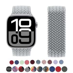 Apple 시계 시리즈 용 밴드 10 46mm 42mm 9 7 8 5 SE 6 44mm 45mm 40mm 38 41mm 울트라 49mm 팔찌 correa 땋은 솔로 루프 스트랩