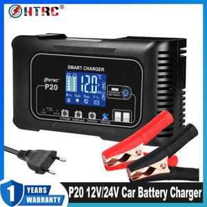 스마트 자동차 배터리 충전기 수리를위한 HTRC 20A 12V-24V P20 배터리 충전기 자동 모토 납 산성 AGM 젤 PB 리튬 LiFePo4 배터리