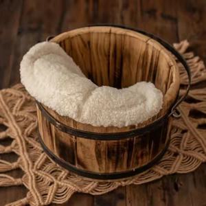 사진을위한 신생아 포즈 패드 소품 라운드 아기 사진 매트 바구니 필러 스튜디오 포즈 보조 사진 촬영 액세서리