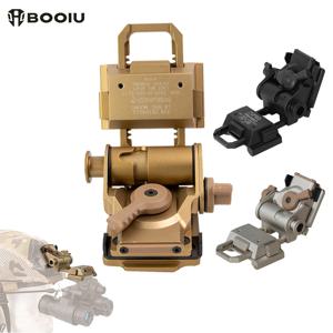 BOOIU 금속/나일론 L4G24 NVG 헬멧 마운트 홀더 PVS15/18 GPNVG18 고글 야간 투시경 스텐트 야외 전술 헬멧 브래킷