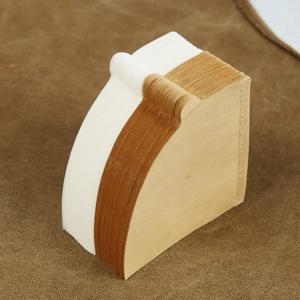 10-100개 커피 필터 종이 V자형 우드 펄프 콘 필터 2-4컵용 내추럴 드립 커피 필터 액세서리