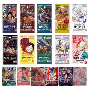 반다이 오리지널 원피스 카드 일본어 OP01 OP05 OP08 OP09 트레이딩 부스터 박스 Luffy 희귀 카드 수집가 선물