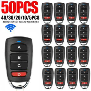 1/5/10/20/30/40/50pcs 433mhz 원격 제어 스마트 복사 복사기 전기 차고 문 게이트 원격 복제