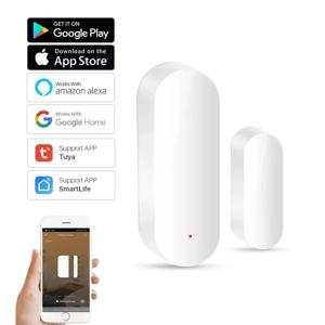 Tuya 스마트 WiFi 도어 센서 스마트 홈 열기 닫기 감지기 Smartlife App 제어 알림 Alexa Google 홈과 호환 가능