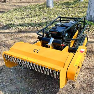 800/1000mm 디젤 엔진 원격 제어 플레일 잔디 깎는 기계 12/15HP 전문 로봇 잔디 깎는 기계 (농업용)