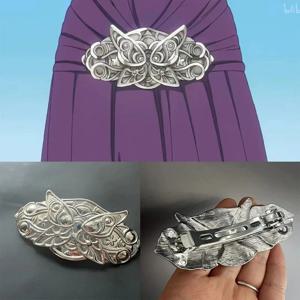 Anime Frieren Fern 코스프레 머리핀 남여 합금 머리 장식 헤어 클립 나비 머리 장식 할로윈 파티 선물 액세서리 소품