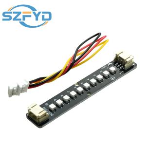1PCS 10 비트 RGB LED 스트립 빛 WS2812B 프로그래밍 가능한 5V 색상 Arduino 키트 ESP32에 대 한 다채로운 스트립 빛 변경