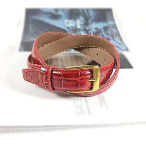 여성 패션 악어 인쇄 정품 가죽 코르셋 여성 Cummerbund 코트 허리띠 드레스 Decration 좁은 벨트 J294