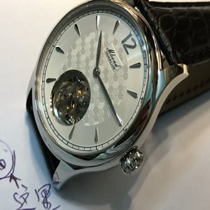 갈매기 뚜르비옹 무브먼트 시계! ST8000 뚜르비옹 무브먼트! 미국산 악어 가죽 벨트 시계 남성용 시계