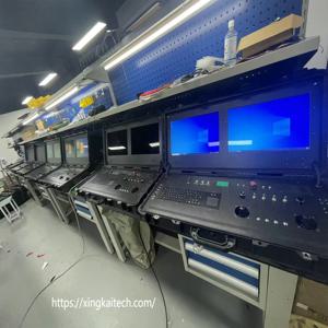 RC 드론 통합 산업용 PC 시스템 제조업체 장거리 드론 듀얼 스크린 휴대용 지상 관제소