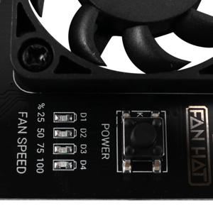 라즈베리 파이 4/3용 B03B-아르곤 팬 HAT, 소프트웨어 속도 조절 기능이 있는 냉각 팬 / 라즈베리 파이4용 40mm 대형 팬