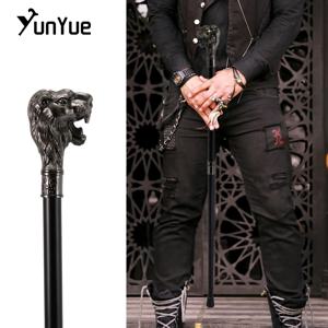 실버 라이온 킹 헤드 패션 워킹 스틱 파티 장식 워킹 지팡이 신사 우아한 코스프레 지팡이 Crosier Knob 93cm