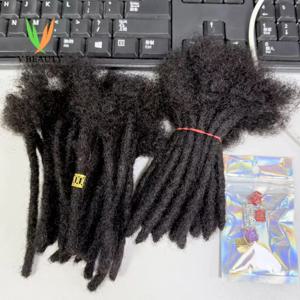 4/6/8인치 0.6cm 폭 드레드락 붙임머리 남녀공용 생인모 영구 붙임머리 브라질리언 드레드락