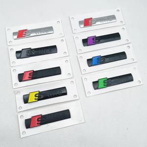 2개 3D ABS S라인 로고 S라인 엠블럼 자동차 휀더 배지 (아우디 A1 A2 A3 A4 A5 A6 A7 A8 Q2 Q5 Q7 Q3 TT S라인 스티커 액세서리)