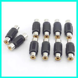 CCTV 카메라 시스템 용 2/5/10Pcs RCA 여성-여성 커플러-AV 비디오 오디오 케이블 커넥터 어댑터 플러그 E3