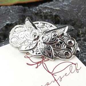 Anime Frieren Fern 코스프레 머리핀 남여 합금 머리 장식 헤어 클립 나비 머리 장식 할로윈 파티 선물 액세서리 소품