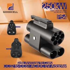 굿셀 CCS2-CCS1 EV 충전 어댑터 7.2kW AC 250kW DC 고속 충전 컨버터 (전기차 공용 충전소용)