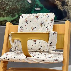 조정 가능한 성장 높은 의자 면화 좌석 쿠션 방수 얼룩 방지 어린이 액세서리 안전 벨트 원래 유니버설