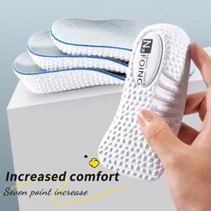 키높이 깔창 남녀 공용 신발 평발 아치 서포트 정형외과 깔창 스니커즈 힐 리프트 메모리폼 소프트 슈 패드