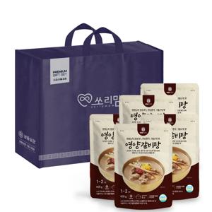 영양갈비탕5팩선물세트 각 600g  엠에스푸드 즉석 요리 캠핑 간단 간편 엄마손맛 간편식 혼밥 음식