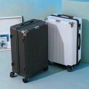 남성용 수하물 22-24인치 대용량 두꺼운 내구성 여행용 가방 비밀번호 잠금장치 학생용 가방 가죽 기내용
