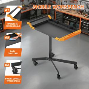 높이 조절 가능한 이동식 작업대 |   자동차 수리용 롤링 툴 카트 |   바퀴 달린 차고 작업대 ​