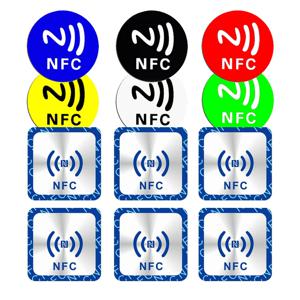5YOA 6개 NFC 태그 RFID 스티커 Ntag213 Ntag215 Ntag216 단축키 13.56MHz 범용 라벨 초경량 토큰 순찰 태깅용
