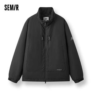 세미르 코튼 코트 남성용 겨울 발열 기술 삼중 방수 아우터웨어 2025 신상 야외 기능성 루즈핏 스탠드 칼라