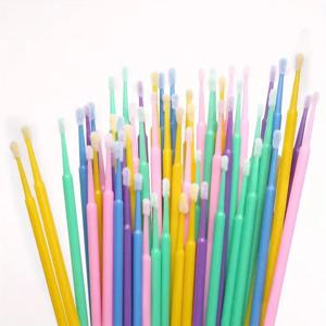 100개/팩 미니 면봉 속눈썹 접착제의 쉽고 정밀한 도포를 위한 제품 메이크업 및 속눈썹 청소에 사용