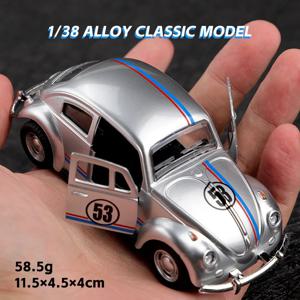 1:38 빈티지 다이캐스트 레이싱카 장난감 고품질 금속 합금 수동 풀백 3세 이상 적합 수집용 클래식카