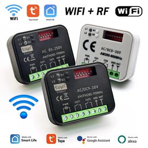 유니버설 Tuya 300-868MHz Wifi 스마트 스위치 모듈 2CH 433MHz 868MHz WIFI 스마트 릴레이 차고 문/전기 게이트 원격 제어 수신기