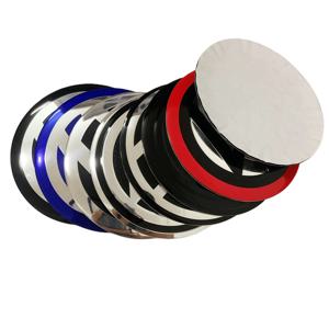 차량 휠용 4개 세트 40/50/60-90mm 휠 센터 스티커 블루 실버 블랙 림 캡 로고 허브 커버 배지 데칼