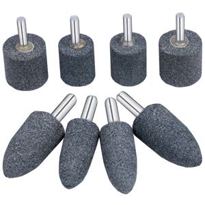 4PCS 금속 연마석 세트 연마 샌딩 녹 제거 디버링 그라인딩 휠 샌드페이퍼 1/4” (6mm) 샹크 로터리 툴용