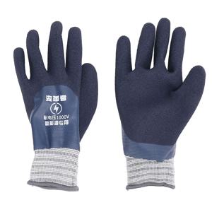 전기 유지 보수, 가정, 건설을 위한 전압 1000V 고무 절연 장갑을 견딜 수 있는 전기 절연 장갑