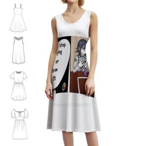 25 또는... 여성용 우아한 파티 드레스 A라인 드레스 짧은 소매/긴 소매/민소매 옵션 코키치 오우마 오우마 코키치 오우마 오마 오마