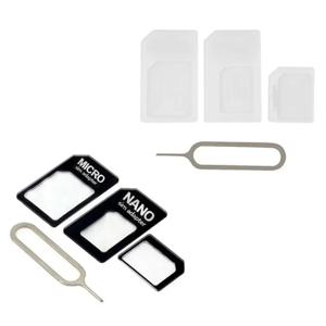 1세트 4 in 1 범용 휴대폰 나노 SIM 카드를 마이크로 표준 어댑터로 변환하는 휴대폰 4G LTE USB 무선 라우터 액세서리