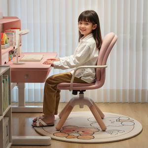인체공학적 어린이 회전 의자 조절 가능한 학습 책상 의자 원목 가정용 사무실 가구