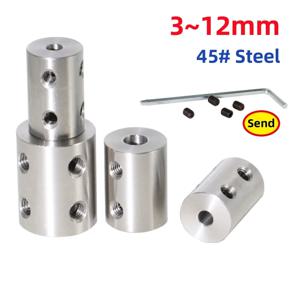 3/3.17/4/5/6/6.35/7/8/10/12mm 45 #   강철 경질 샤프트 커플링 모터 조 샤프트 커플러 커넥터 슬리브 전송 커넥터