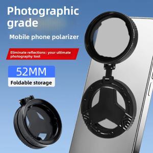 52mm 휴대폰 편광 필터 반사 제거 자기식 CPL 휴대폰 필터 사용이 간편한 고화질 휴대폰 필터 렌즈