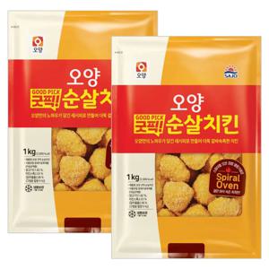 (1+1) 사조오양 굿픽 순살치킨 1kg 총 2개